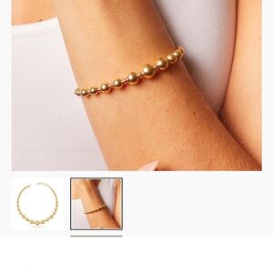 Baby Gold Beaded Bracelet 14k solid gold